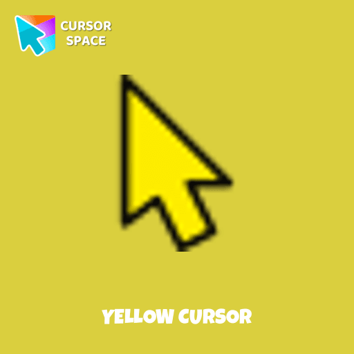 Yellow cursor arrow cursor